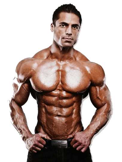 an athlete using anabolic steroids